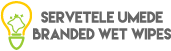 Servetele personalizate ambalate individual umede sau uscate Logo